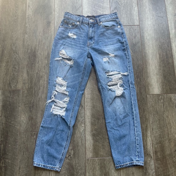 aéropostale high rise mom jeans - Picture 2 of 8